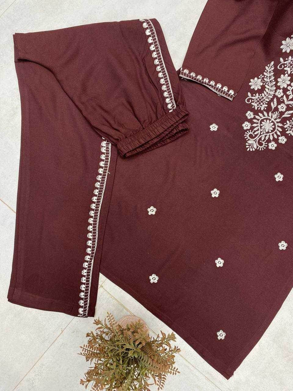 Reyon Cotton Embroidered Kurti - MYLUXURY LANE ENTERPRISE